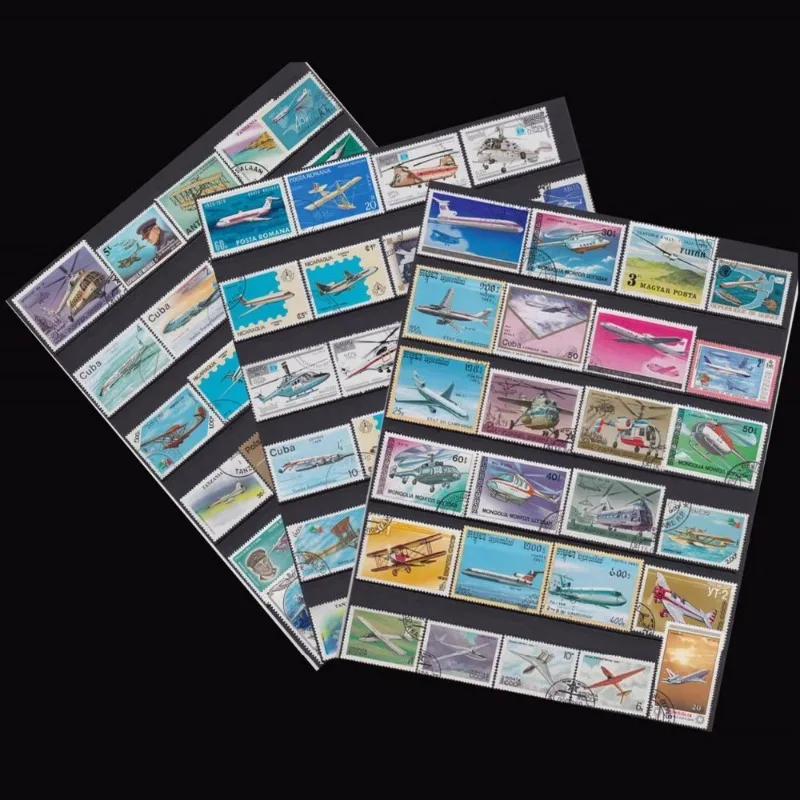 50 /100 PCS,Aviation Stamps,Used with Post Mark,,High Quality,Real Original Collection,Set Lot