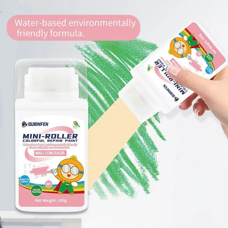 Wall Roller Brush Small Rolling Brush Wall Latex Paint DIY Wall Repair Paint Quick-Drying Patch Wall Mending Agent Supplies