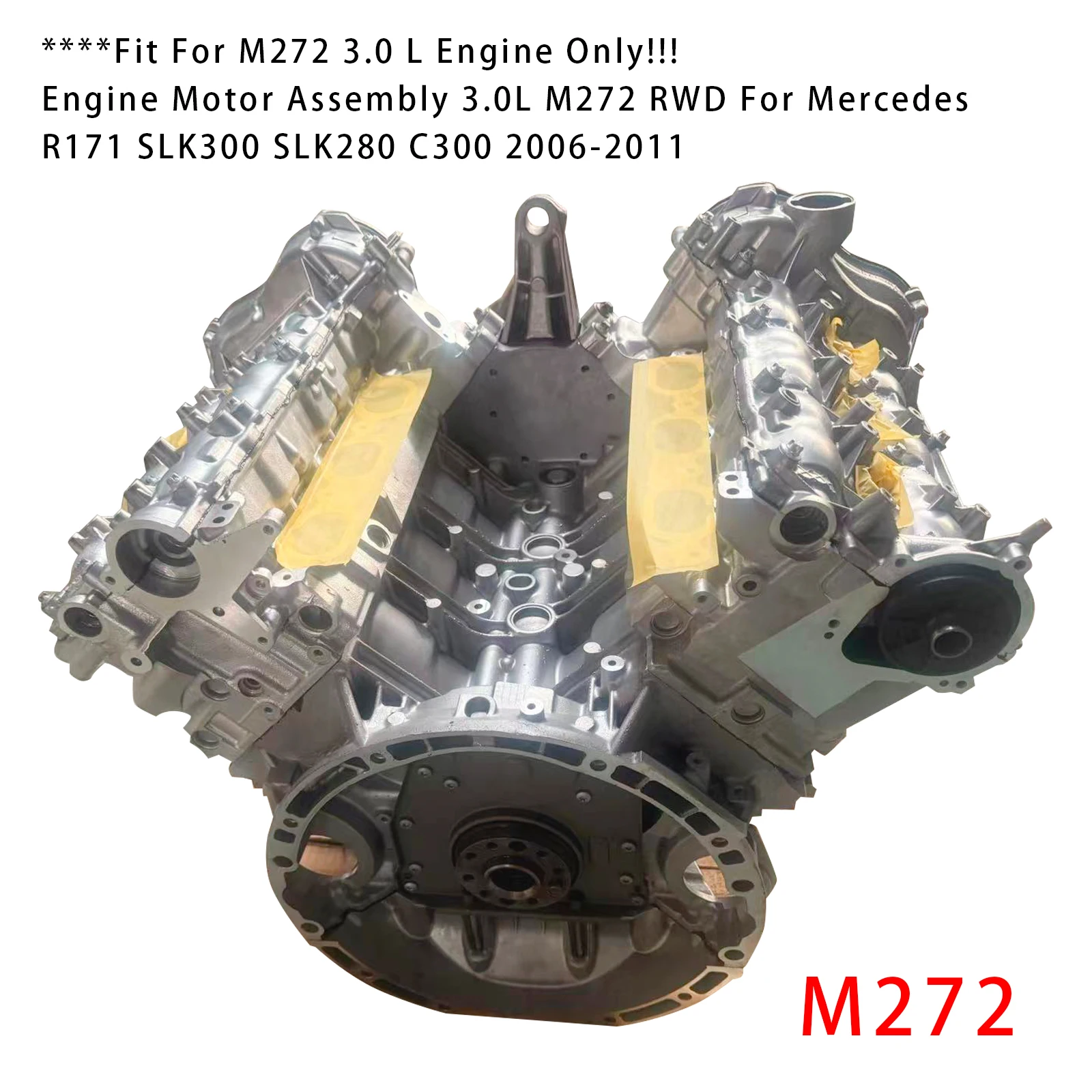 Areyourshop Neuer M272 Motorblock für Mercedes R171 SLK300 C300 RWD 3.0L 2006 2007 2008 2009 2010 2011 – Detail 3