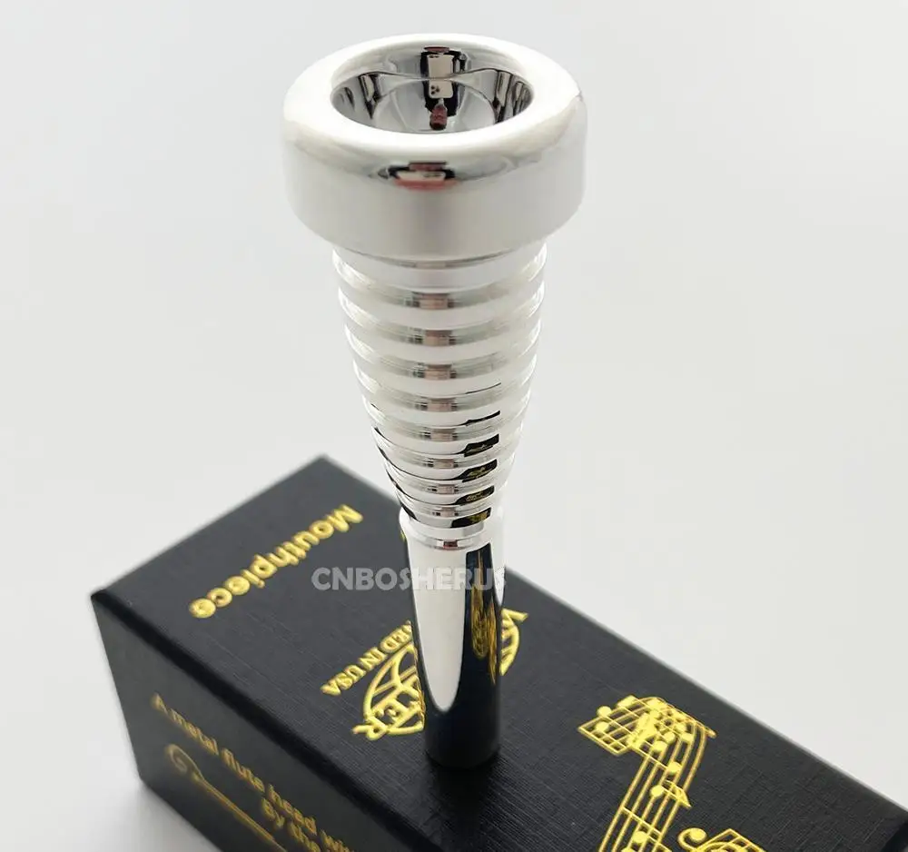High quality Promotion！High Grade Silver Plated Trumpet Mouthpiece Size 7C