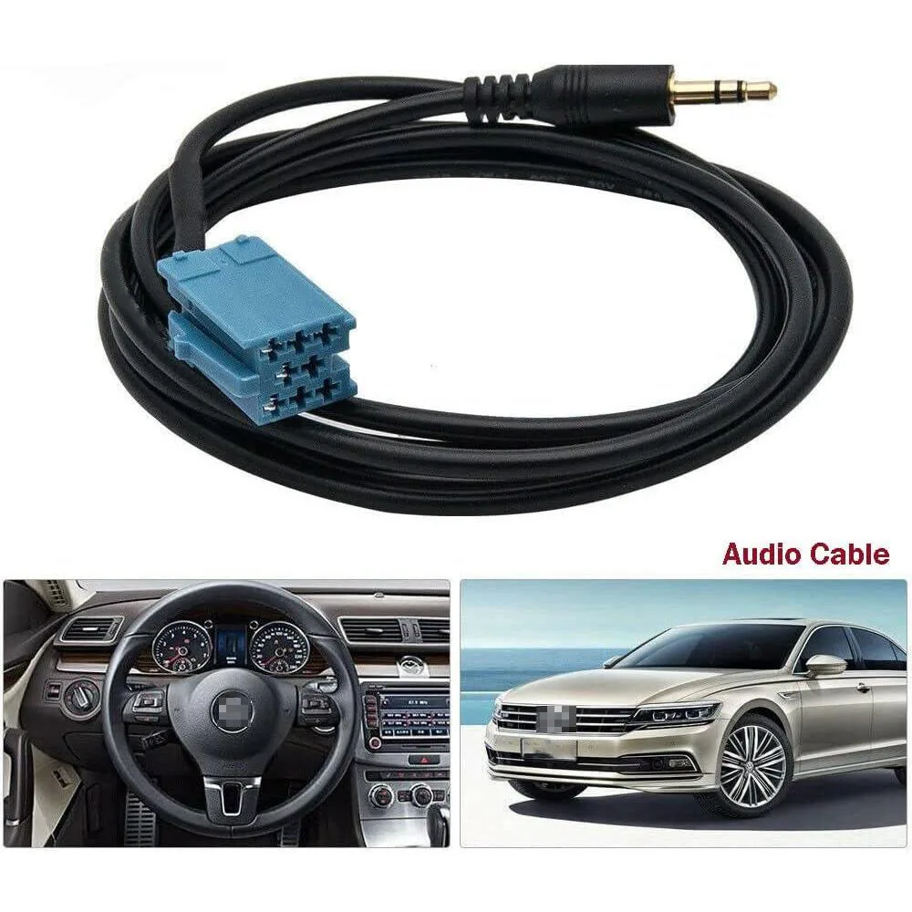 1 x AUX Audio Input Cable Fit for Passat B5, Bora 3.5mm AUX Accessories