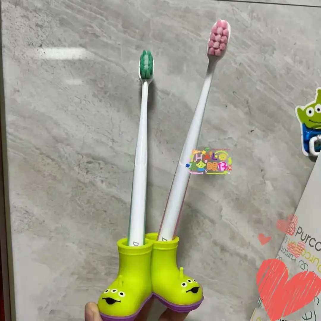 Toy Story Alien Rain Boot Toothbrush Holder Bathroom Creative Rain Boot Couple No-Drill Popular Cute Pen Holder view 3