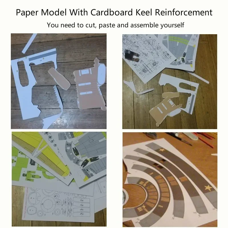 1:1 120cm granata a propulsione a razzo fai da te 3D modello di carta di carta set da costruzione costruzione giocattoli educativi per bambini modello militare