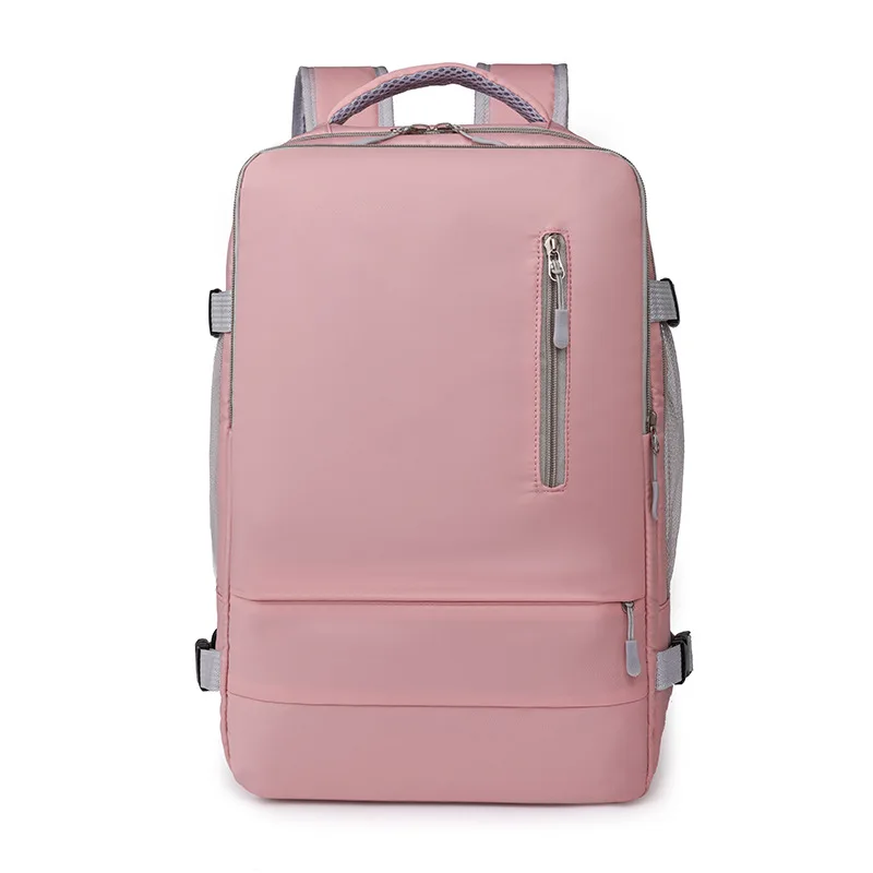 

Multi color travel laptop backpack available in purple pink black and gray slim design water resistant fabric suitable