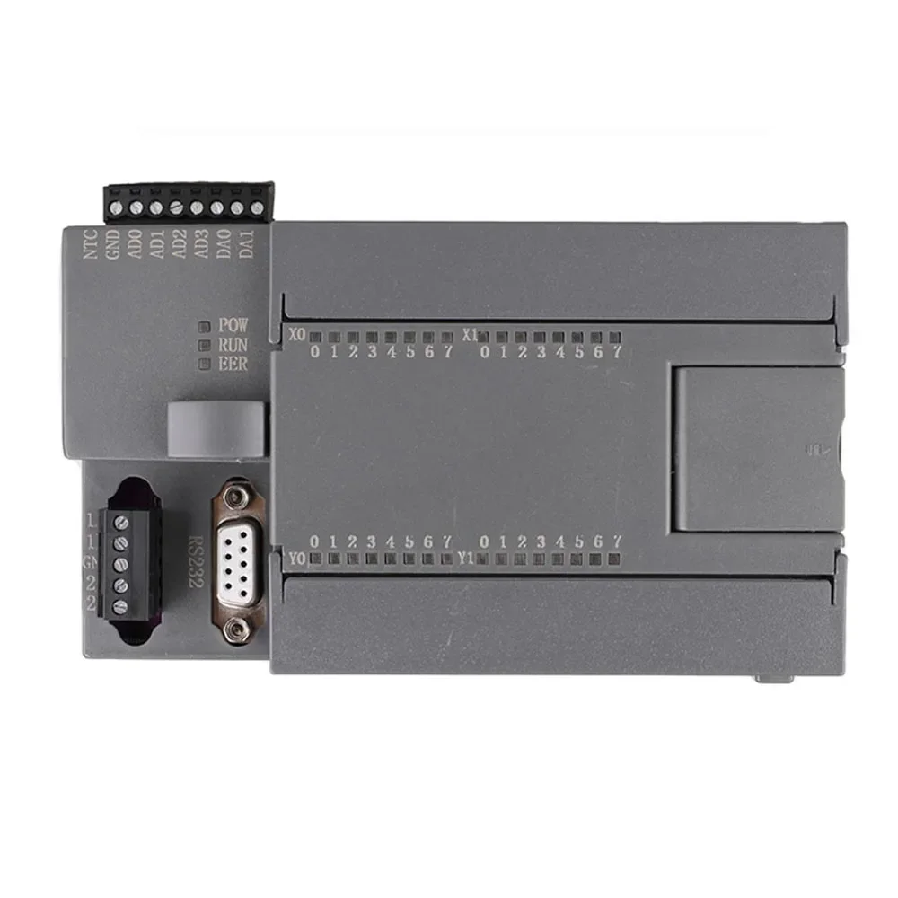 

STM32F407 PLC industrial control board FX3U-32MR 16 Input 16 Relay output 6AD2DA can be added Temperature module