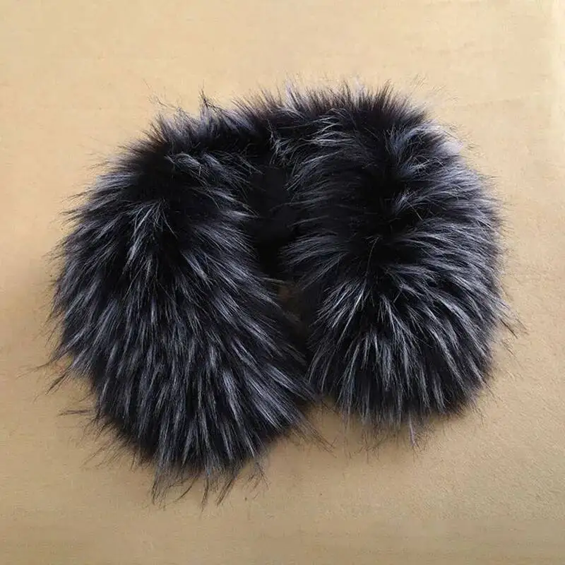 

Winter Faux Fur Scarf for Women Soft Imitation Fur Collar Jacket Coat Hat Decor Strip Soft Hood Fur Collars Shawl Warm Scarves