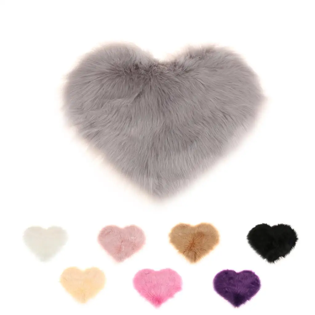 Luxury Rug, Heart Shaped with Thick Pile, Machine Washable, Decor