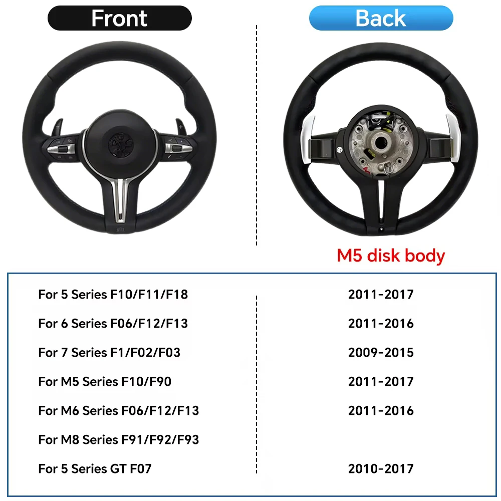 M Sport Volledig Lederen Stuurwiel Voor BMW M3 F30 F15 F16 F20 F21 F25 F26 M5 F10 F11 F06 F07 F12 F13 F01 E90 E90 X5 E70 E87 E81