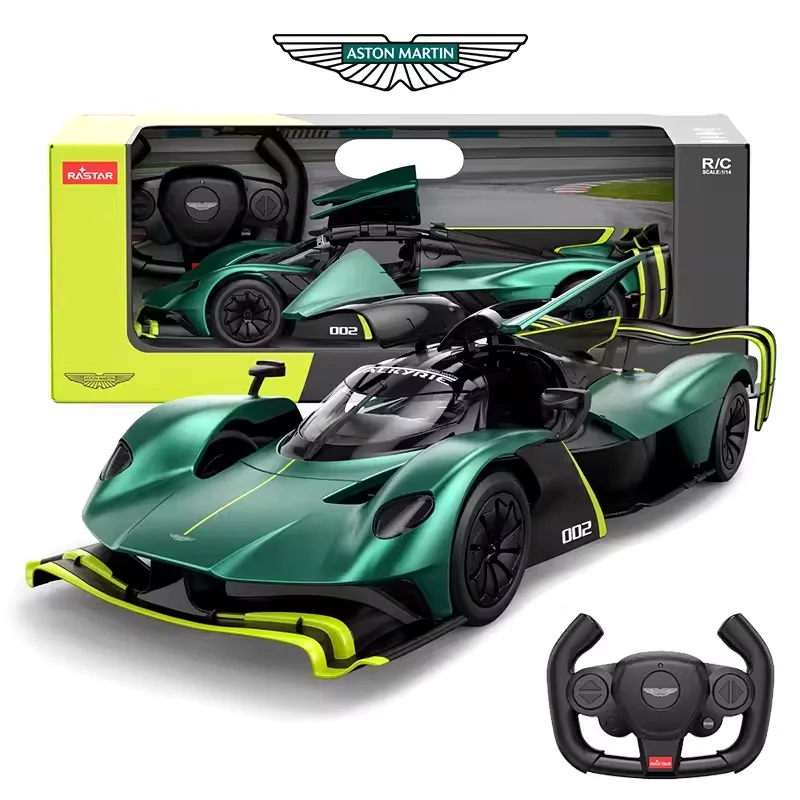 Rastar RC Car 1/14 Aston Martin Valkyrie AMR Pro 24H Le Mans Rally Remote Control Racing Model Vehicle Toys Collection Gifts