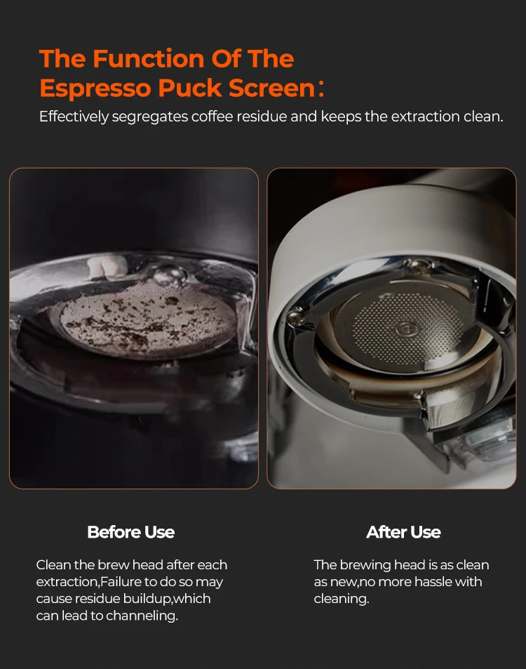 IKAPE Espresso V2 Puck Bildschirm für Kaffeebrühen Präzisionsfilter Bildschirm Upgrade Home Barista 51/54/58MM Professionelles Kaffeewerkzeug – Detail 3