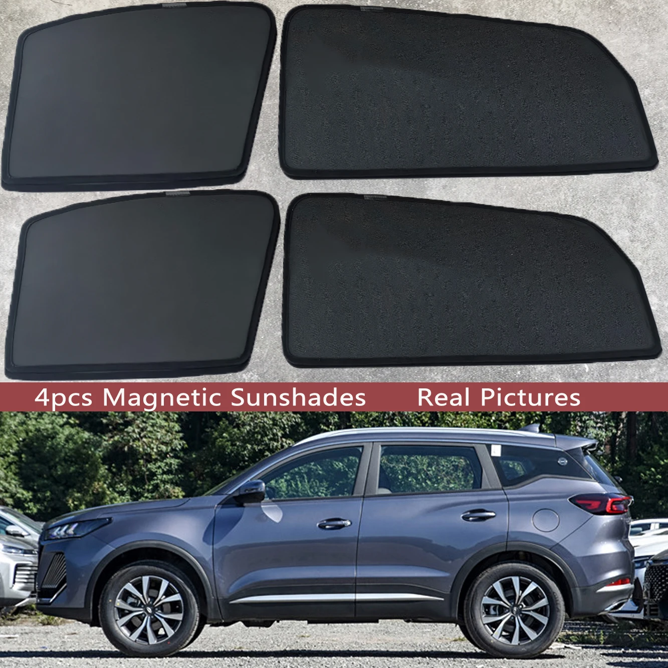 Magnetic Car Sunshade Shield Windshield Frame Curtain Sun Shades For Chery Tiggo7 Tiggo 7 Plus Pro 2020 - 2024 2023 Accessories