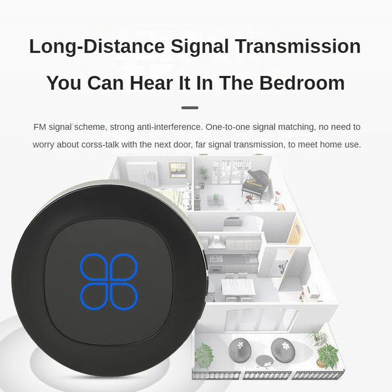 Wireless Home Willkommen Smart Türklingel IP68 wasserdicht 180m Fernbedienung EU UK uns Stecker mit 38 Songs One Drag n Design