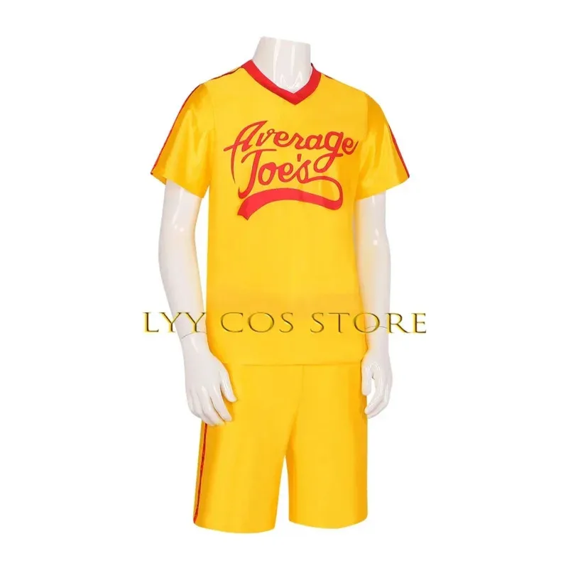 Anime Crazy Dodgeball Cosplay Yellow Jersey Adult  Average Joe's Uniform Costume Dodgeball Sweat Suit Competition Outfit Women