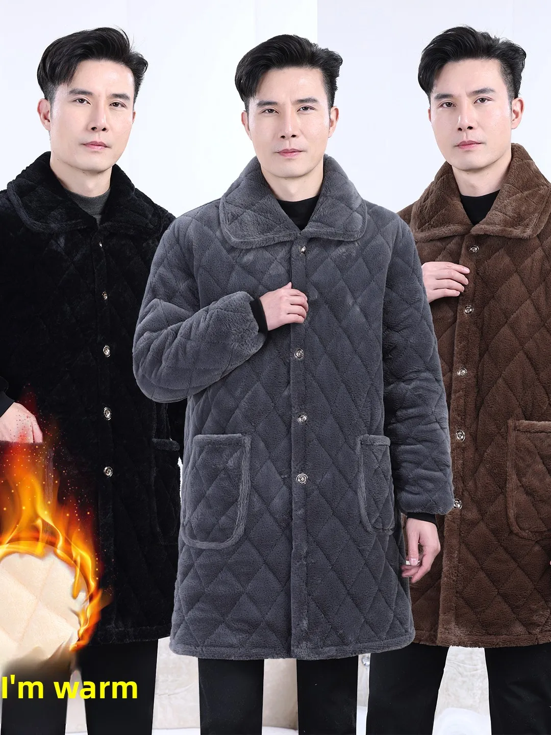 

Мужская утепленная хлопковая куртка на флисовой подкладке для осени и зимы, теплая домашняя одежда с длинными рукавами, рабочая одежда, устойчивая к грязи и холоду