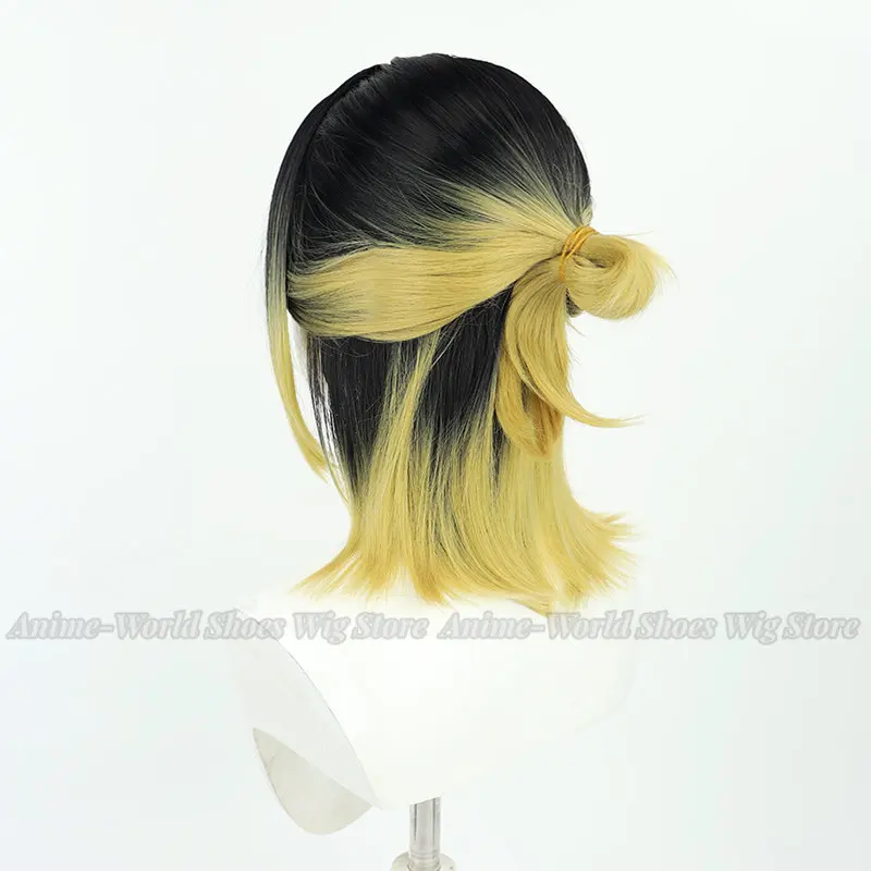 Anime! ! Perruque de Cosplay synthétique Haikiyu pour femmes, perruque de 40cm de Long, simulée du cuir chevelu, résistante à la chaleur