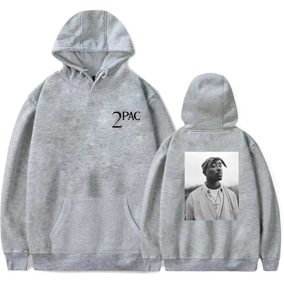 Autumn Winter Rapper 2pac Tupac Shakur 96 Hoodie for Men Women Fashion Casual Oversized Hip Hop Hoodies Y2k Sweatshirt Clothing