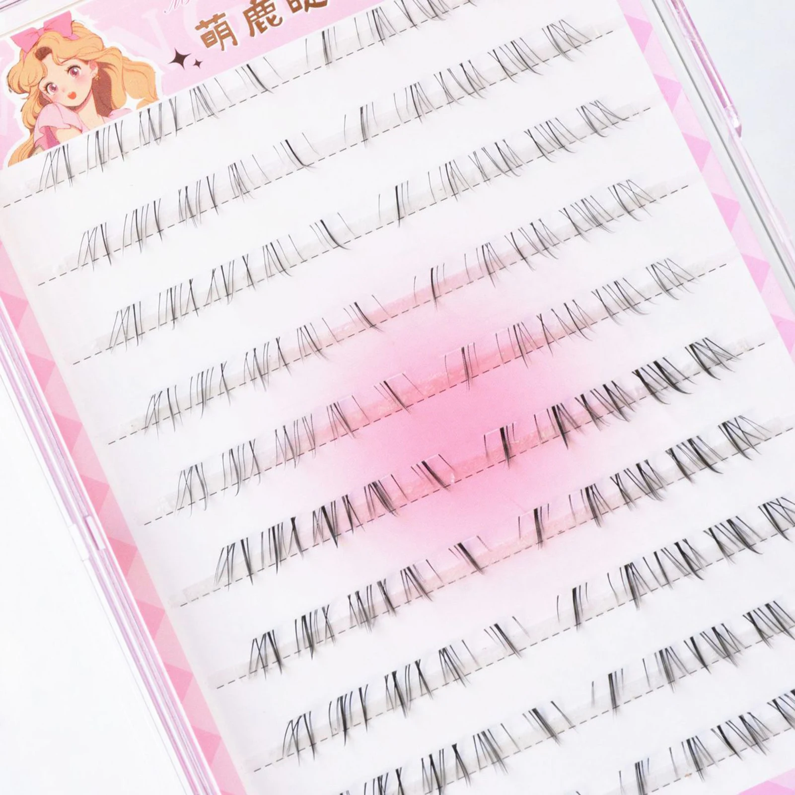 ขนตาปลอมแบบแคทอาย ขนมิ้งค์เทียม ขนาด 7-13 มม. งอน C  ดูเป็นธรรมชาติ  ฟู  สำหรับต่อขนตา  ใช้แต่งหน้าประจำวัน  น้ำหนักเบา