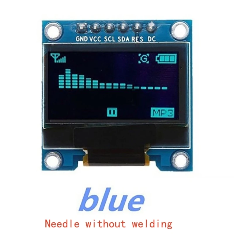 0,96-Zoll blau-weiß-gelb-blaues zweifarbiges IIC-Kommunikations-OLED-Displaymodul für 51-Mikrocontroller – Detail 3
