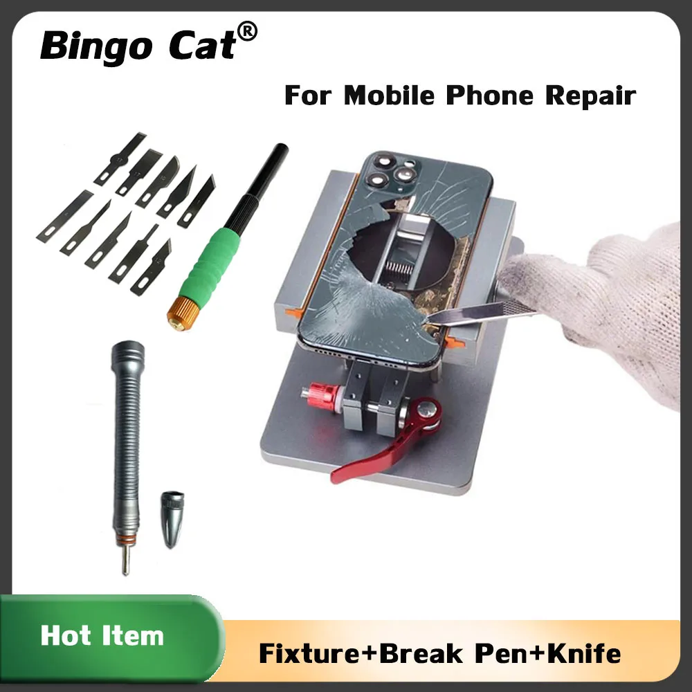 Back Cover Camera Glass Lens Break Crack Removing Pen For iPhone 14 11 12 13 pro Rear Housing Glass Repair Punch Blasting Tool