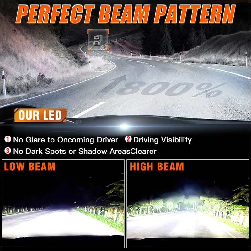 OSRAM LEDriving XLZ HL H7 H4 LED Car Headlight H1 H8 H11 H16 HB3 HB4 HIR2 9012 12V 6000K Super Bright White Lamps Auto Bulb 2pcs