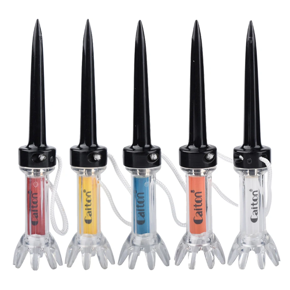 قم بحسن لعبة الجولف الخاصة بك باستخدام مجموعة تي شيرت الجولف البلاستيكية المغناطيسية المكونة من 5 قطع من Caiton - ترتد 360 درجة