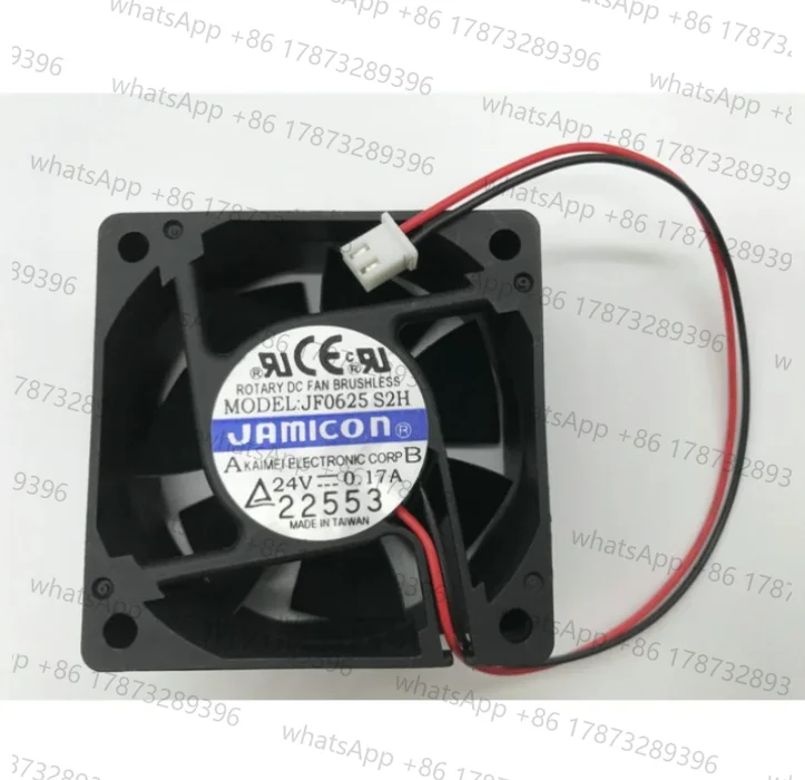New CPU Cooler Fan for JAMICON JF0625S2H 24V 0.17A 6CM 6025 2-wire cooling fan