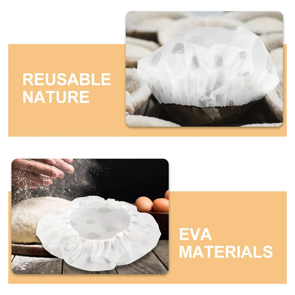 

4Pcs Eva Bread Proofing Cover Reusable Elastic Bowl Sourdough Storage Bowl Cover Bread Proofing Covers Sourdough Covers