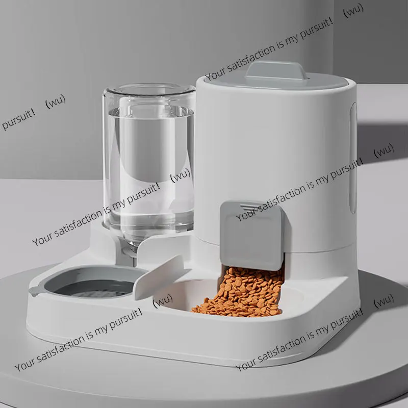 1-Pack Automatic Gravity-Fed Cat Water Dispenser & Feeder - Spill-Proof Large Capacity One-Piece Design,