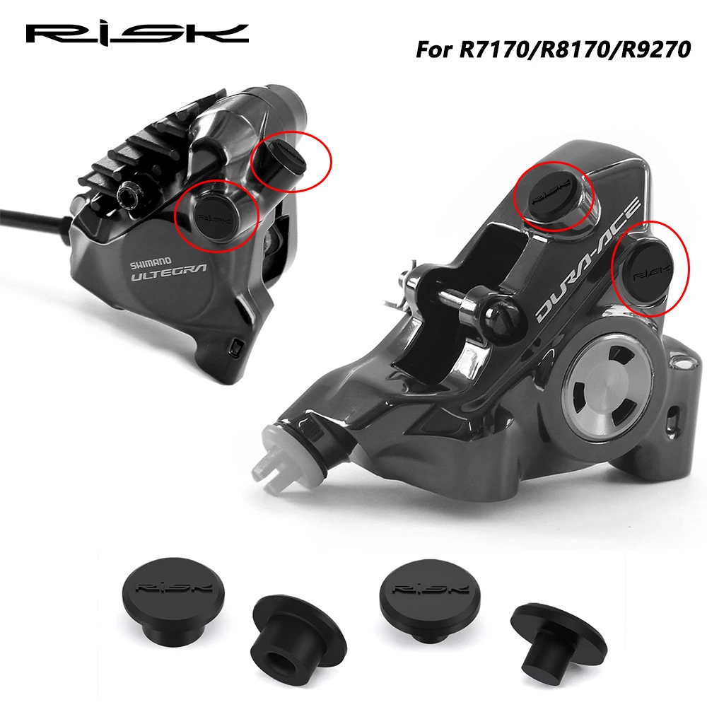 RISK Road Bike Oil Disc Clip Glue Injection Mouth Dust Plug Screw Cap DA Protective Cover 105UT Suitable for R7170/R8170/R9270