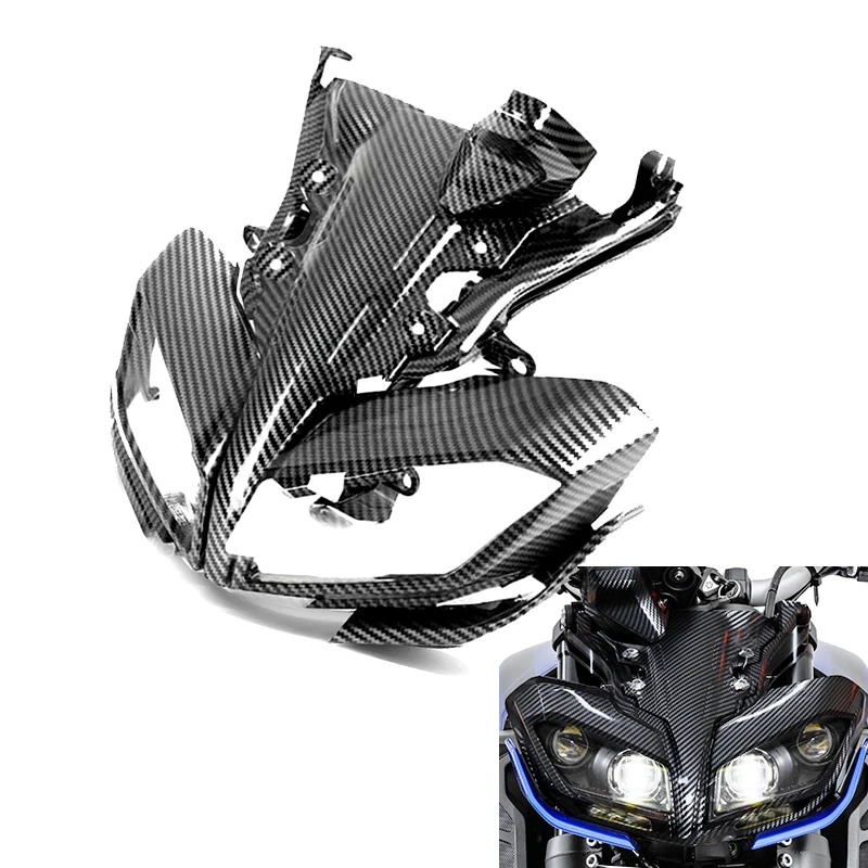 For YAMAHA MT09 2017-2020Motorcycle Headlight Cover Protective Shell Instrument Frame Upper Fairing MT 09 MT-09 FZ09 FZ 09 FZ-09