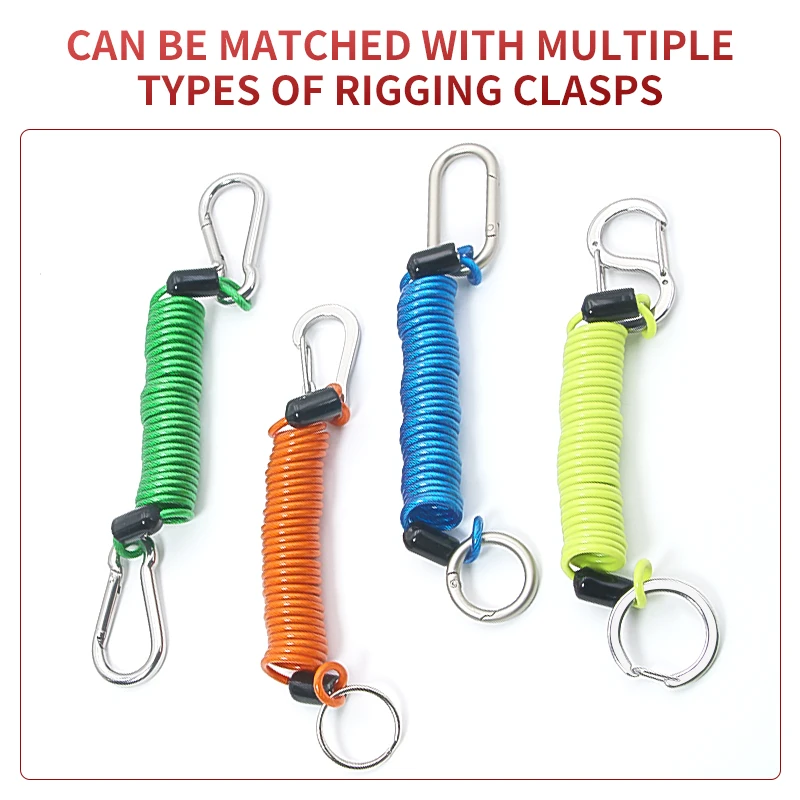 1.2/1.5/2M Alarm Panel Lock Reminder Line Anti-Theft Line Motorcycle Safety Spring Buckle Line Bicycle Alarm Panel Coil