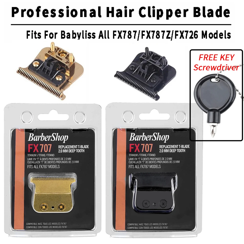 Professional Hair Clipper Blades For Babyliss FX787 FX726 Barber Trimmer Replacement Blade FX707 FX870 Cutter Barber Accessories