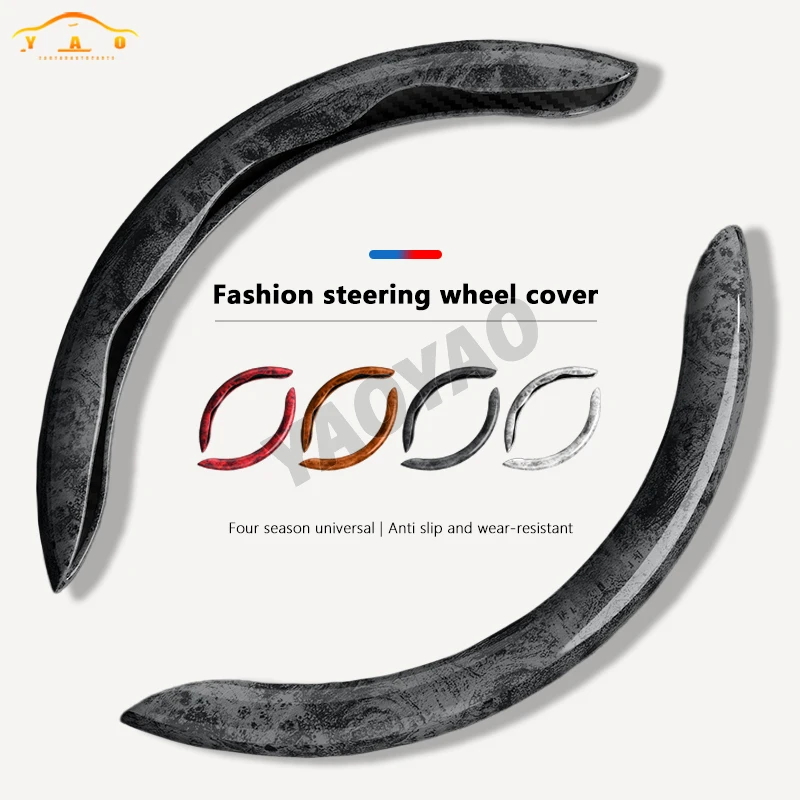 

2025 Fashion Car Universal Car Steering Wheel Cover Non-slip Card Cover Auto Steering Wheel Handle Booster Protective Cover
