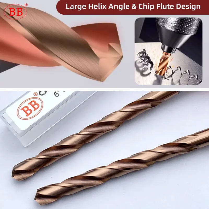 BB CNC Carbide Drill 100mm Long Length Tungsten Steel For Stainless Steel Metal Aluminum Copper 1PCS 3mm-15mm