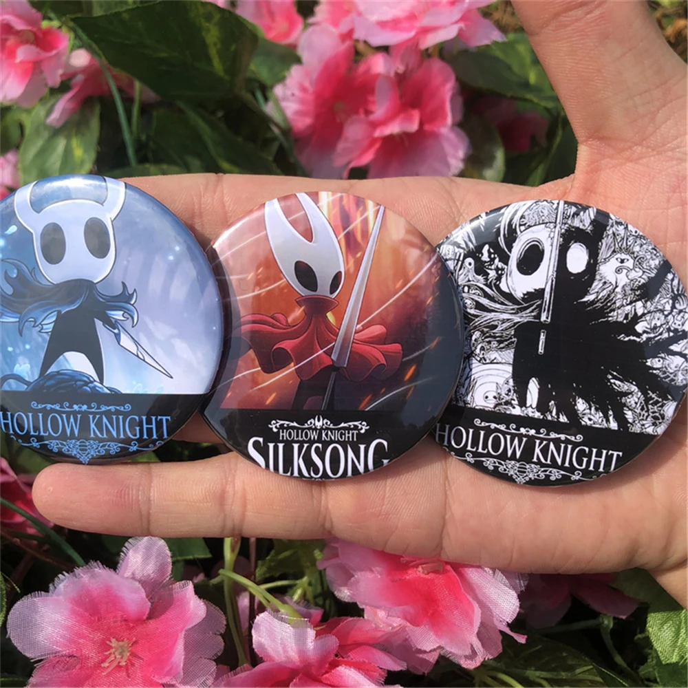 Game The Hollow Knight Cosplay COSTUME Badge Pin SPTE Tinplate Brooch Prop