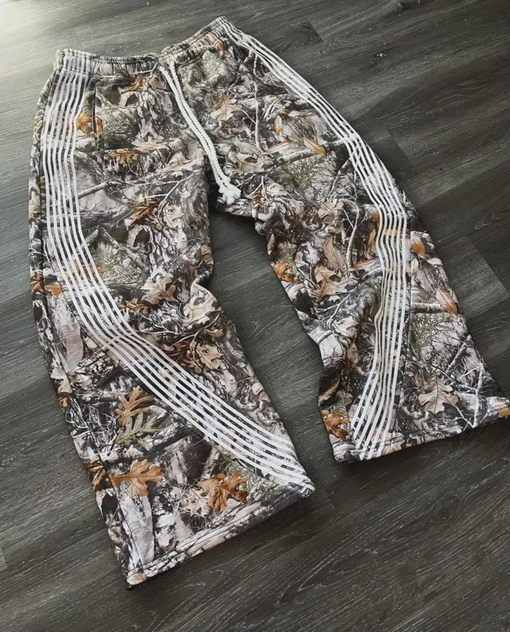 Pantalones Cargo de camuflaje Y2k para mujer, ropa de calle de gran tamaño, estilo Retro americano, Hip Hop, Jogger con cordón