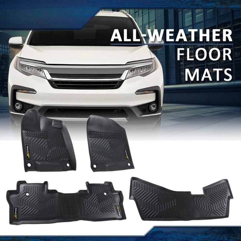 

3D Molded All Weather Floor Mats Liner Fit For 2016 2017 2018 2019 2020 2021 2022 Honda Pilot Waterproof United States