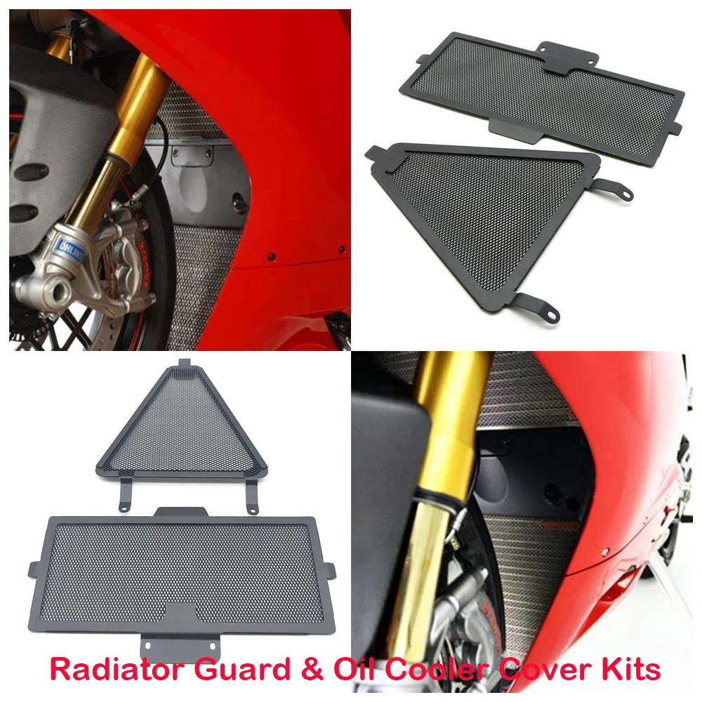 

Fits for Ducati 899 Panigale 1299 S 1199 R ABS Superleggera 2013-2019 Motorcycle Radiator Guard Oil Cooler Grille Cover Kits