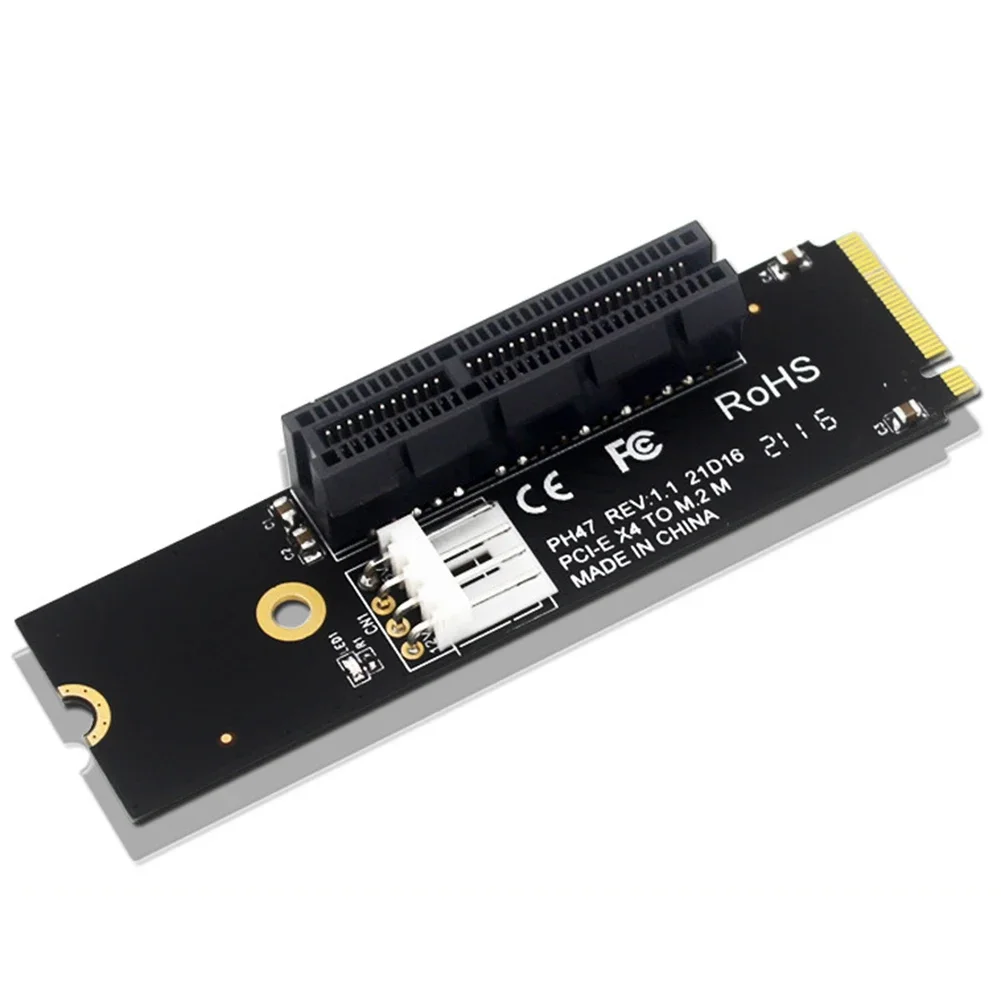 NGFF M.2 naar PCI-E 4X SATA Power Riser compatibel met X1 X4 X8 X16 PCI-e interface converteren adapter statische zakverpakking