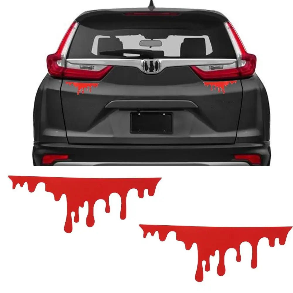 

Наклейки на автомобиль на Хэллоуин: Красные капли крови, ПЭТ-наклейки с кровавыми брызгами, наклейки на фары автомобиля с красной кровью, легко устанавливаются, водонепроницаемые