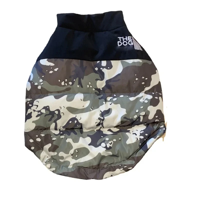 NONOR New Tide Brand The Dog FANS Warm Dog Camouflage Vest Down Jacket Pet Cotton Clothing for Small Medium Large Dog Costume