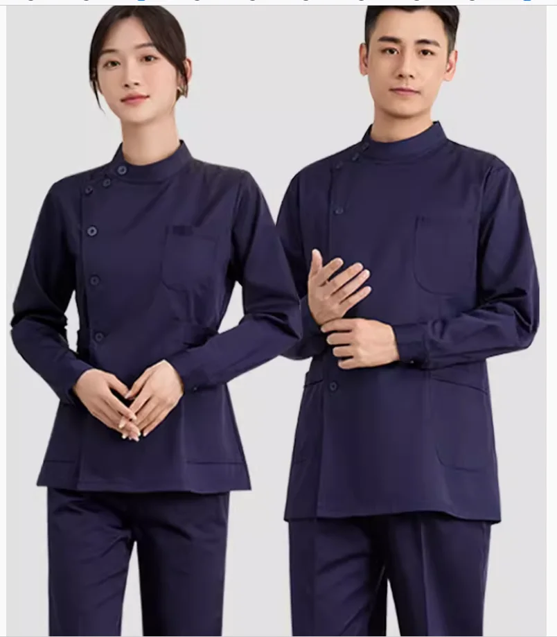 Male and female nurse uniforms, hospital clinic doctor work uniforms