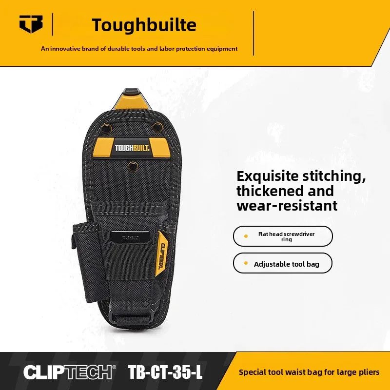 TOUGHBUILT Professionele gereedschapsriem voor elektricien en technicus, volledige serie duurzame zakjes, werkriem met zakken