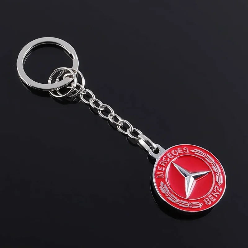 1pcs Metal Car Keychain Key Ring Key Holder Key Accessories for Mercedes Benz W210 W211 W124 W176 W203 W204 W212 CLA CLK GLA GLC