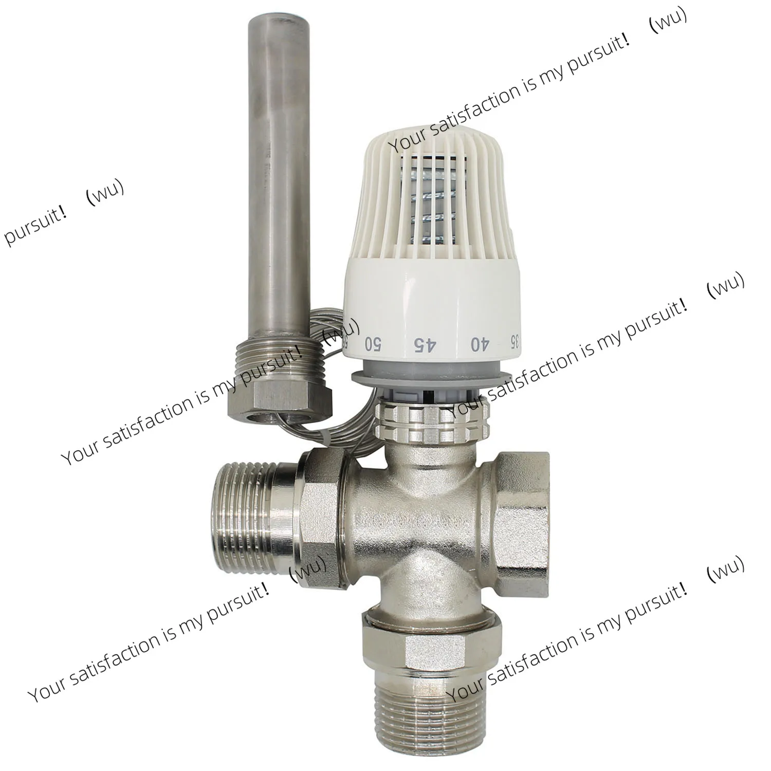 

30-70 degree control Floor heating system thermostatic radiator valve M30*1.5 Three way valve Thermowell DN15 DN20 DN25 DN32