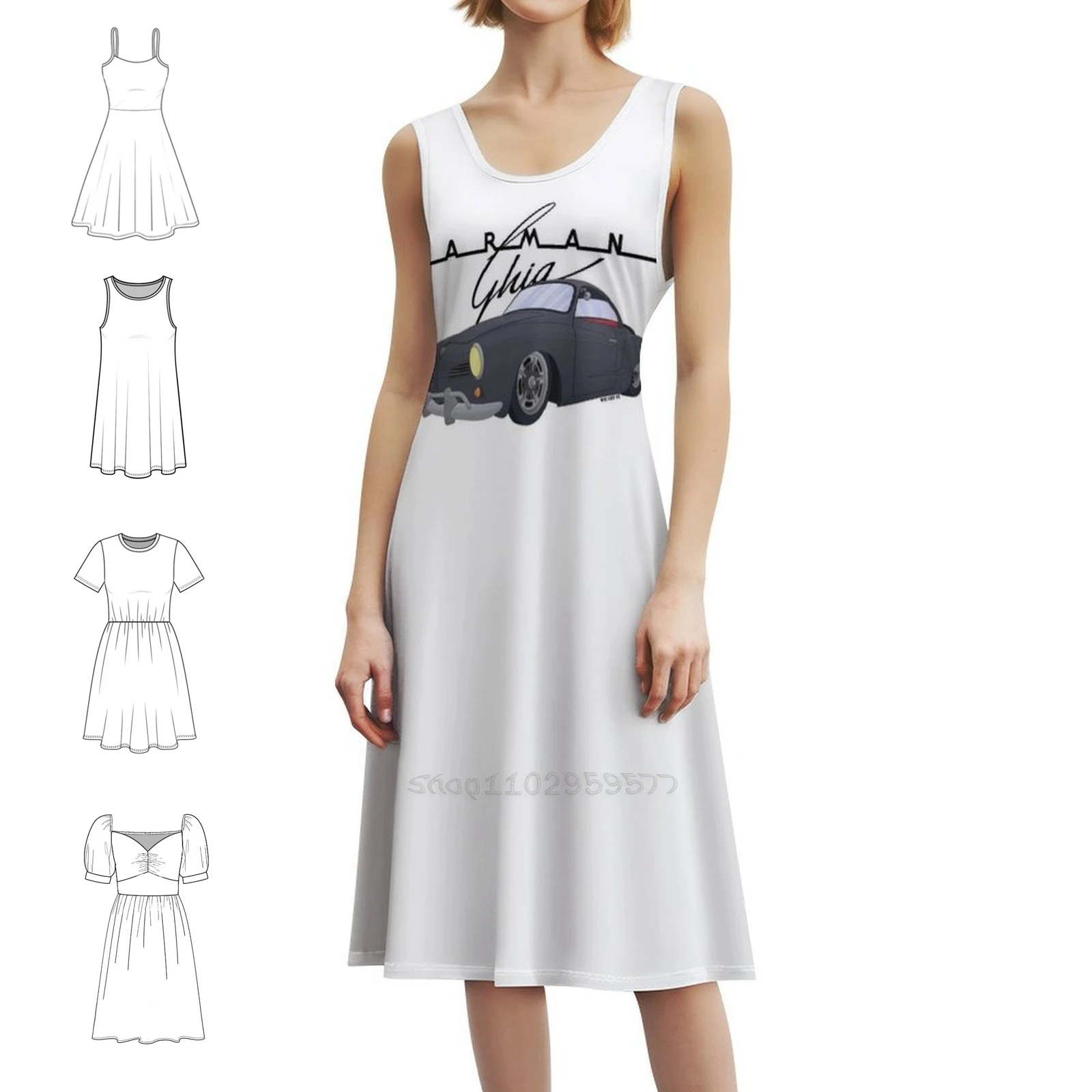 

Karmann Ghia Женское уличное платье в стиле хип-хоп с графическим принтом Клубная одежда Wilart02 Женские платья