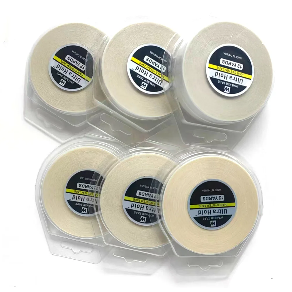 12/36YARDS Ultra Hold Hair System Tape Double Sided Adhesives Tape For Hair Extension Toupee Wig White Tape Strong Hold view 2
