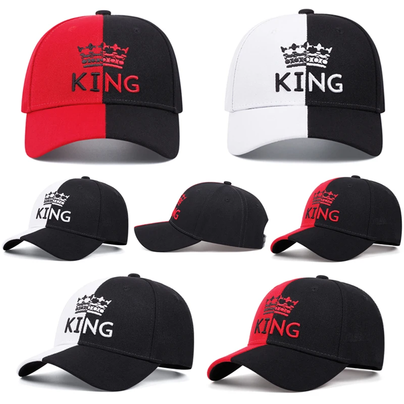 New Outdoor Sports  KING Embroidered Peaked Caps Men And Women Casual Couples Curved Brim Shade Baseball Cap