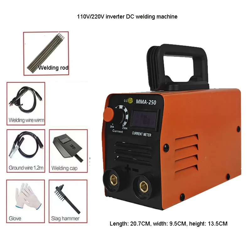 110V/220V Inverter Electric Welding Machine Adjustable Compact Electric Welding Equipment Manual Metal ARC Welder Repairing Tool