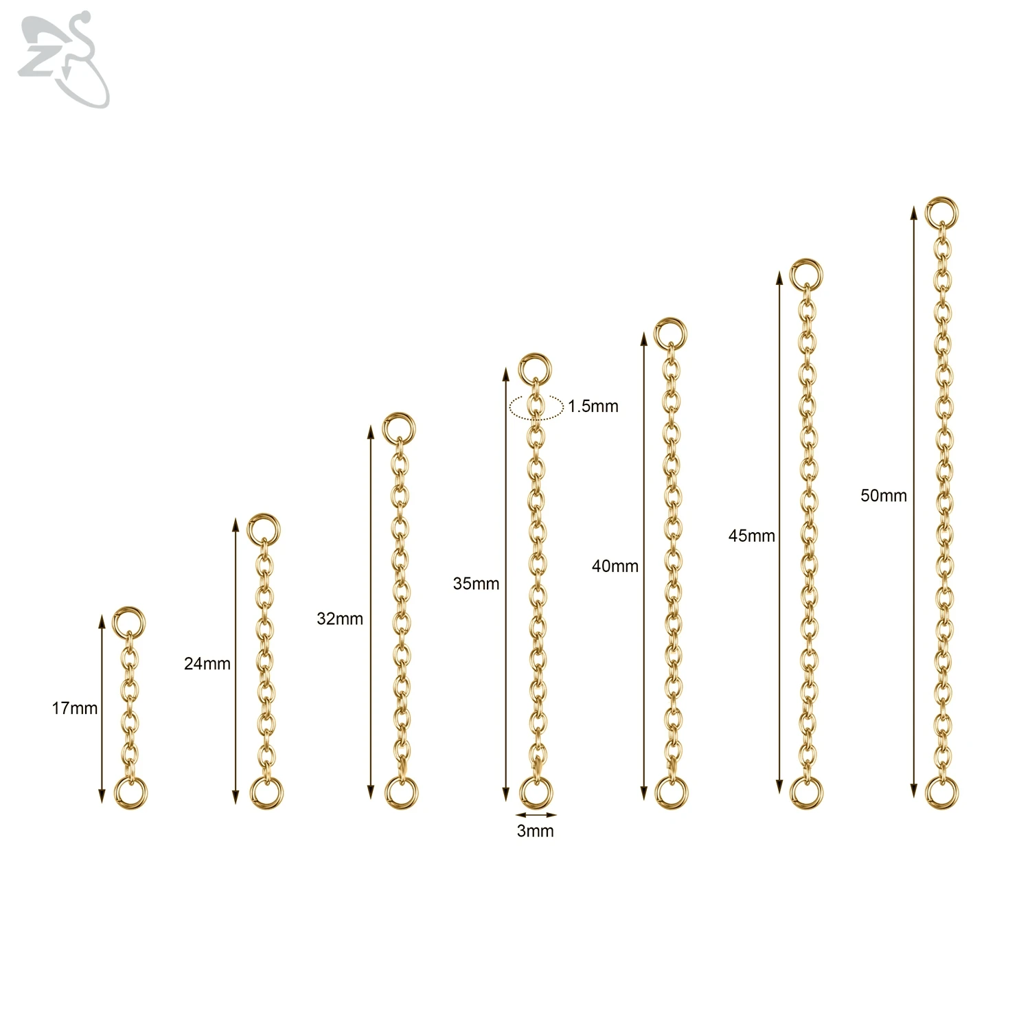 Gold Color Stainless Steel Nose Chain, Gift